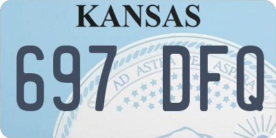 KS license plate 697DFQ
