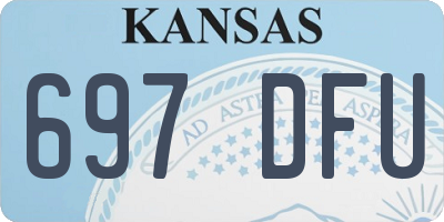 KS license plate 697DFU