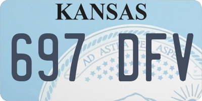 KS license plate 697DFV