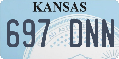 KS license plate 697DNN