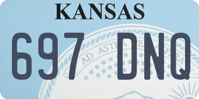 KS license plate 697DNQ