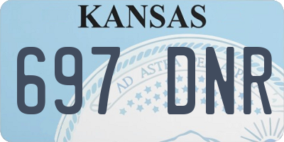 KS license plate 697DNR