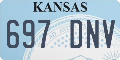 KS license plate 697DNV