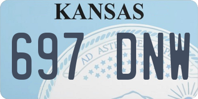 KS license plate 697DNW