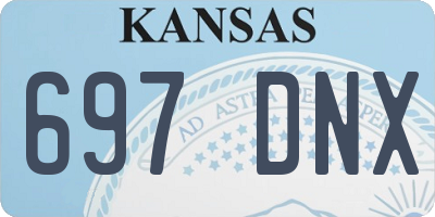 KS license plate 697DNX