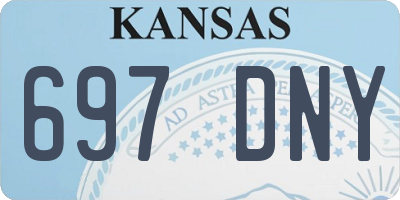 KS license plate 697DNY