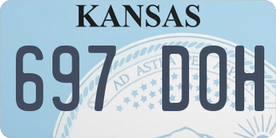 KS license plate 697DOH
