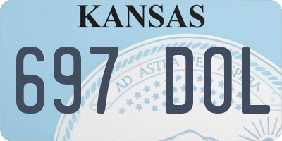 KS license plate 697DOL