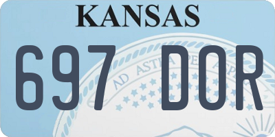KS license plate 697DOR