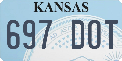 KS license plate 697DOT