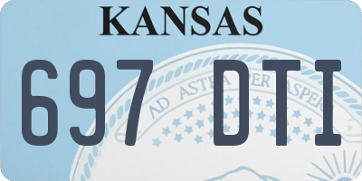 KS license plate 697DTI