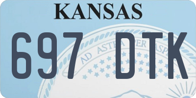 KS license plate 697DTK