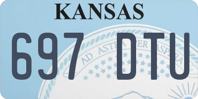 KS license plate 697DTU
