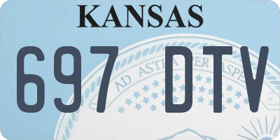 KS license plate 697DTV