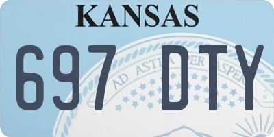 KS license plate 697DTY