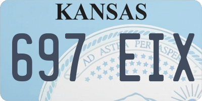 KS license plate 697EIX