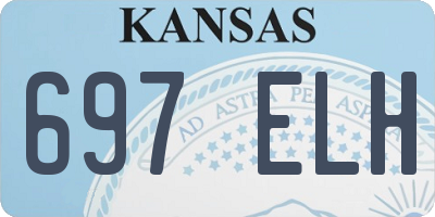 KS license plate 697ELH