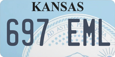 KS license plate 697EML
