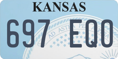 KS license plate 697EQO