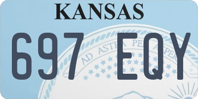 KS license plate 697EQY