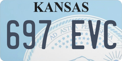 KS license plate 697EVC