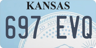 KS license plate 697EVQ