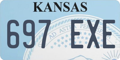 KS license plate 697EXE