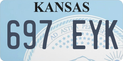 KS license plate 697EYK