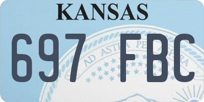 KS license plate 697FBC