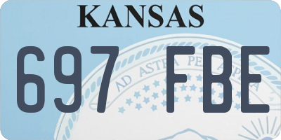 KS license plate 697FBE