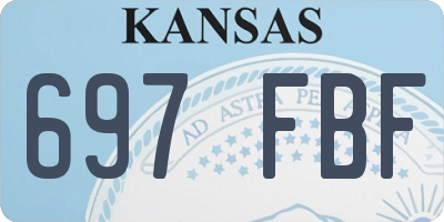 KS license plate 697FBF