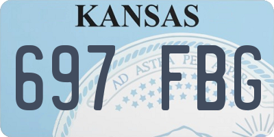 KS license plate 697FBG