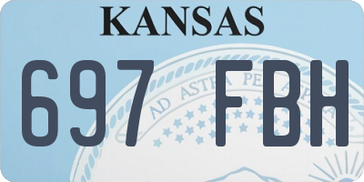 KS license plate 697FBH