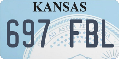 KS license plate 697FBL