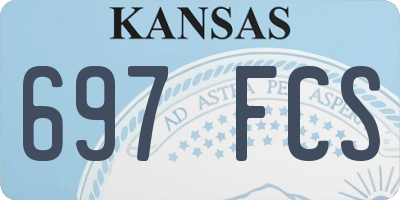 KS license plate 697FCS