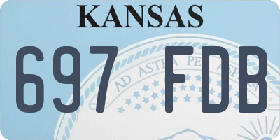 KS license plate 697FDB