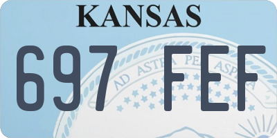 KS license plate 697FEF