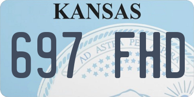 KS license plate 697FHD