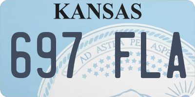 KS license plate 697FLA