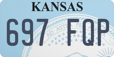 KS license plate 697FQP