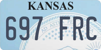 KS license plate 697FRC