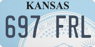 KS license plate 697FRL