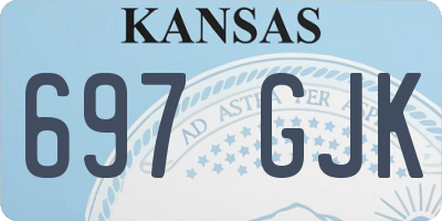 KS license plate 697GJK