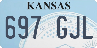 KS license plate 697GJL
