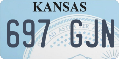 KS license plate 697GJN