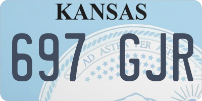 KS license plate 697GJR