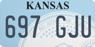 KS license plate 697GJU