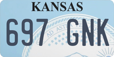 KS license plate 697GNK