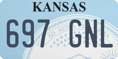 KS license plate 697GNL
