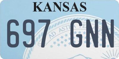 KS license plate 697GNN
